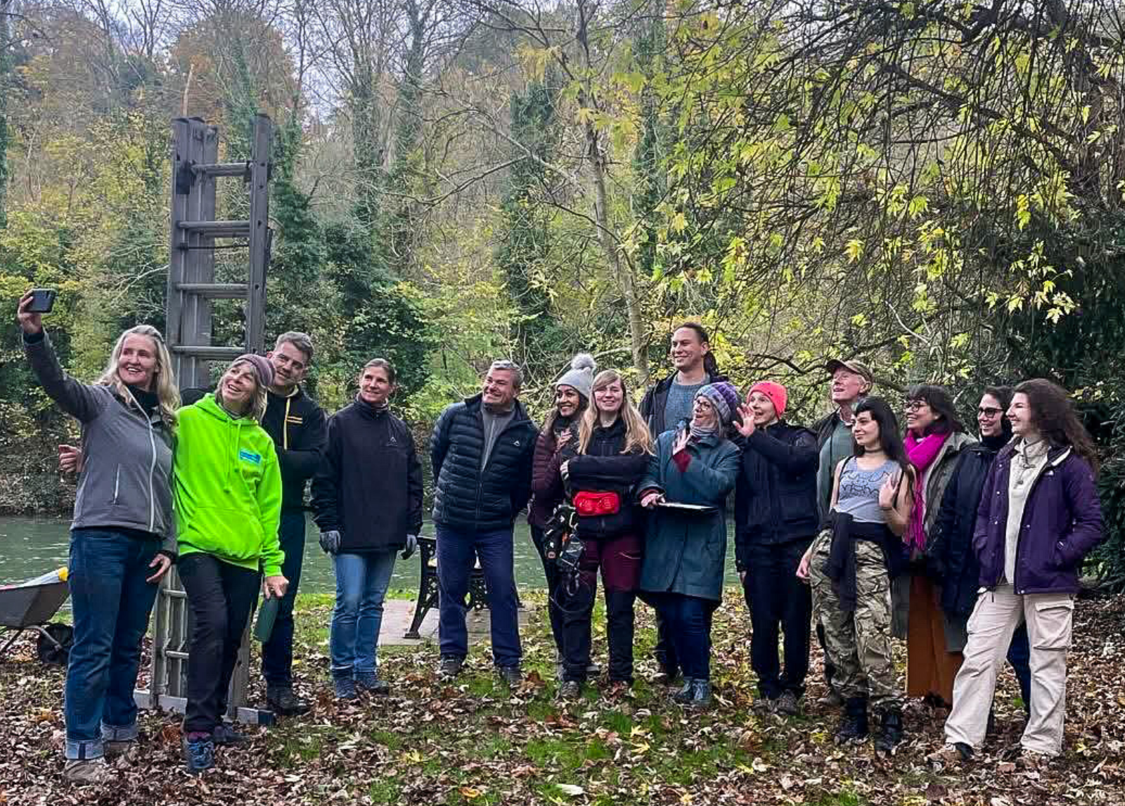 The friends of Ray Mill Island group photo